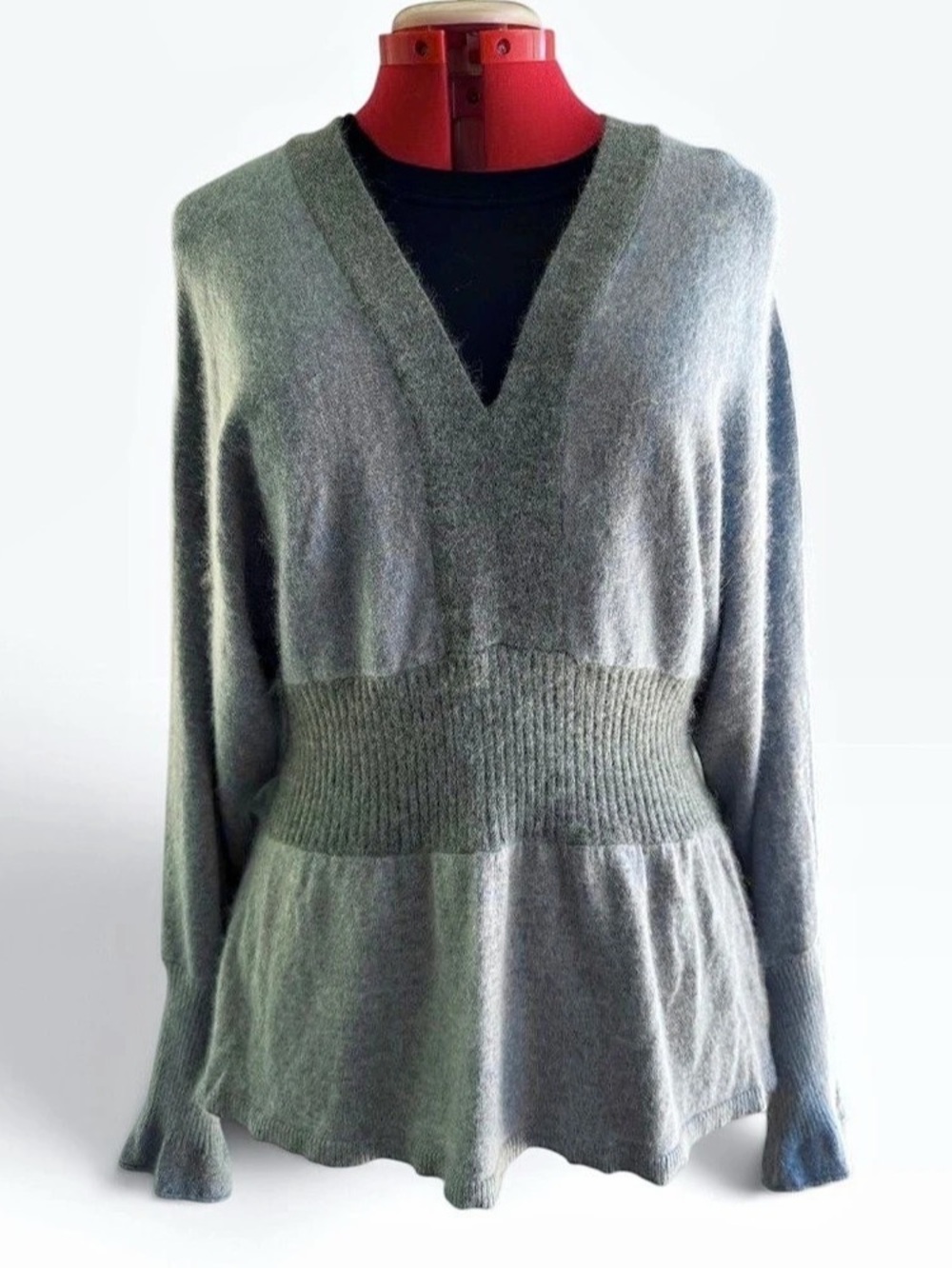 DKNY Jeans V-Neck Wool Sweater